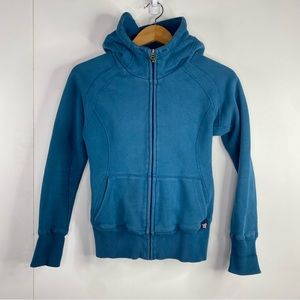 TNA Blue Full Zip Hoodie Size Small Long Sleeve Top